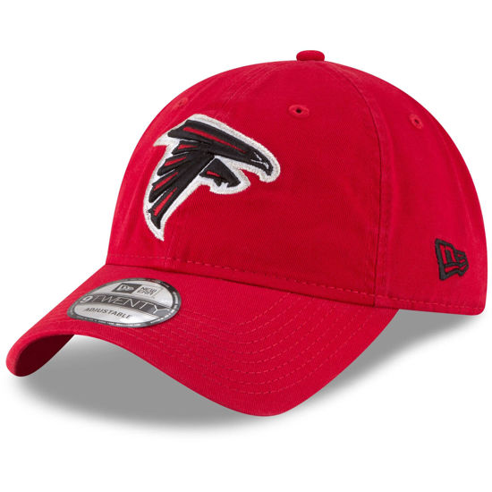 Picture of New Era NFL Core Classic 9TWENTY Team Color Adjustable Hat Cap One Size Fits All - Atlanta Falcons Red