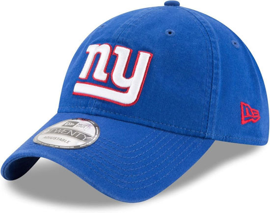 Picture of New Era NFL Core Classic 9TWENTY Team Color Adjustable Hat Cap One Size Fits All (US, Alpha, One Size, New York Giants Blue, New York Giants)