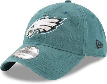 Picture of New Era NFL Core Classic 9TWENTY Team Color Adjustable Hat Cap One Size Fits All (US, Alpha, One Size, Philadelphia Eagles Green, Philadelphia Eagles)