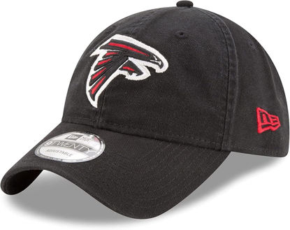 Picture of New Era NFL Core Classic 9TWENTY Adjustable Hat Cap One Size Fits All (Atlanta Falcons, Atlanta Falcons Black)