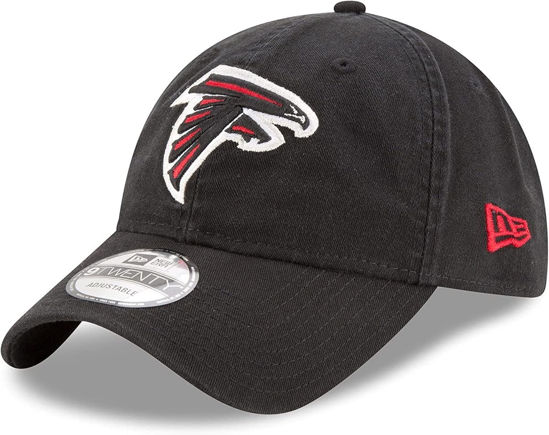 Picture of New Era NFL Core Classic 9TWENTY Adjustable Hat Cap One Size Fits All (Atlanta Falcons, Atlanta Falcons Black)