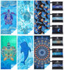 Picture of Microfiber Lightweight Beach Towel Sand Free Quick Dry Absorbent Thin Compact Towels for Swimming Pool Camping Beach Accessories Large Easy Pack Travel Things for Vacation Essentials Gift Adult