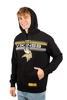 Picture of Ultra Game NFL Men's Super Soft Supreme Pullover Hoodie Sweatshirt, Minnesota Vikings, Black, Medium