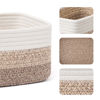 Picture of MiniArk Shelf Storage Baskets for Organizing | Closet Organizer Bins | Small Baskets | Toy Basket | Cute Decorative Basket | Cube Storage Bin | Woven Rope Basket |11.5×7.5×4.7”| 3 Packs Gradient Brown