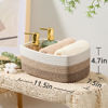 Picture of MiniArk Shelf Storage Baskets for Organizing | Closet Organizer Bins | Small Baskets | Toy Basket | Cute Decorative Basket | Cube Storage Bin | Woven Rope Basket |11.5×7.5×4.7”| 3 Packs Gradient Brown