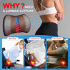 Picture of Lumbar Support Pillow: Memory Foam Lumbar Pillow for Lower Back Pain Relief - Car Back Cushion for Driving - Lumbar Support for Car-Office Chair, Wheelchair - Brown