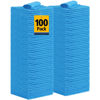 Picture of UNIMADE Shop Towel, 100 Pack Commercial Grade Work Rags Microfiber Towels for Cars Cleaning Rag Bulk Detailing Cloth for Automotive Bar Mechanic Restaurant Garage Housekeeping, 11.5"x 11.5", Blue