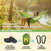 Picture of SZHLUX Camping Hammock Double & Single Portable Hammocks with 2 Tree Straps, Great for Hiking,Backpacking,Hunting,Outdoor,Beach,Camping