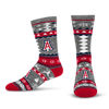 Picture of For Bare Feet NCAA Arizona Wildcats Ugly Holiday Sweater Sock Marble Gray Large