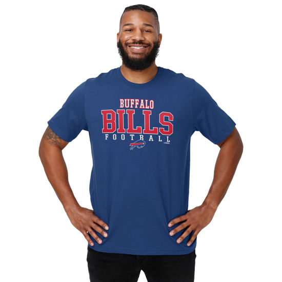 Picture of FOCO Buffalo Bills Football Wordmark Primary Color T-Shirt - XXX-Large