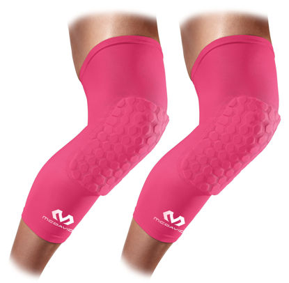 Picture of McDavid Hex Knee Compression Sleeves, Pull-On Padded Protection, Moisture Wicking (1 Pair) ADULT- Large