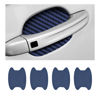 Picture of 4PCS Car Door Handle Sticker, Carbon Fiber Anti-Scratches Car Door Cup Protector, Non-Marking Auto Door Handle Protective Film, Universal for Most Car Handles (Blue/4PCS)