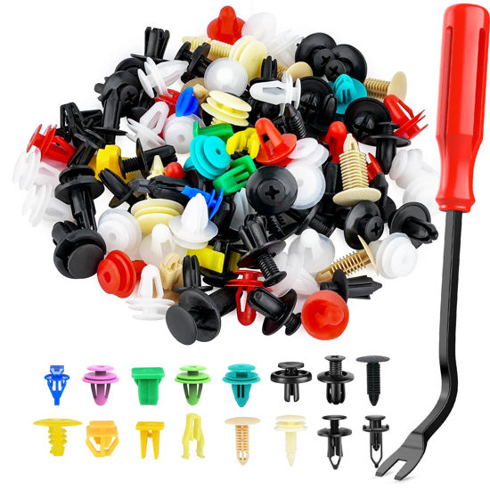 Picture of GOOACC 501PCS Universal Car Clips Mixed Auto Bumper Fender Trim Door Panel Shield Engine Cover Retainer Rivet Push Clips with Fastener Remover for GM Ford Chrysler Toyota Lexus Honda Acura Dodge Jeep