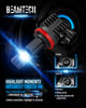 Picture of BEAMTECH 9005 H11 Bulbs, Fanless In Line HB3 H8 H9 Fog Light Bulb 6500K Xenon White Fog Light Of 4