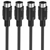 Picture of Mellbree MIDI Cable, 2-Pack 16-Feet Male to Male 5-Pin MIDI Cable Compatible with MIDI Keyboard, Keyboard Synth, Rack Synth, Sampler, External Sound Card, Sound Source and Other Music Gear