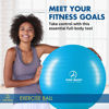 Picture of ProBody Pilates Ball Exercise Ball, Yoga Ball Chair, Multiple Sizes Stability Ball Chair, Gym Grade Birthing Ball for Pregnancy, Fitness, Balance, Workout and Physical Therapy Ball (Teal, 75 cm)
