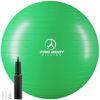 Picture of ProBody Pilates Ball Exercise Ball, Yoga Ball Chair, Multiple Sizes Stability Ball Chair, Gym Grade Birthing Ball for Pregnancy, Fitness, Balance, Workout and Physical Therapy (Green, 55 cm)