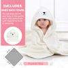 Picture of MoreFeel Collapsible Baby Bathtub for Newborn with Thermometer & 1 Hooded Towel & 1 Soft Floating Cushion,Portable Travel Bathtub with Drain Hole, Durable Foldable Baby Tubs for Infants to Toddler