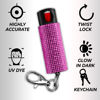 Picture of FIGHTSENSE Self Defense Pepper Spray - 1/2 oz Compact Size Maximum Strength Police Grade Formula Best Self Defense Tool for Women W/Leather Pouch Keychain (Pink Bling)