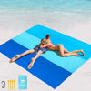 Picture of WIWIGO Beach Blanket Waterproof Sandproof Beach Mat 79" X 83" /10'x9'for 2-8 Adults Quick Drying Outdoor Picnic Mat Beach Accessories for Travel, Camping, Hiking