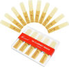Picture of Sovvid 10 Pack Bb Clarinet Reeds with Plastic Box, Strength 1.5 Reeds for Clarinet, Thinner Reed Tip & Unfiled Cut for Easy of Play, Traditional Reeds for Clarinet Beginner and Player