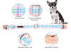 Picture of Unique style paws Dog Collar Metal Buckle Blue Pink Grid Collar Gift Durable Cute Collar for Small Medium Large Boys Girls Dogs