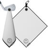 Picture of Ghost Golf Magnetic Towel (Greenside) - Premium Ultra-Absorbent Microfiber Golf Towel with Magnet for Golf Carts or Clubs - 18" x 18" Golfing Gear - Waffle Weave Pattern (White)