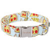 Picture of Unique style paws Dog Collar Metal Buckle Pizza Collar Gift Durable Cute Collar for Small Medium Large Boys Girls Dogs