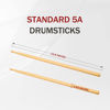 Picture of 5A Wood Drum Sticks for Kids: 2 Pairs Drumsticks for Electronic Drumming Children Adults Beginner Percussion Accessories