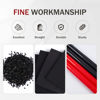Picture of 5A Nylon Drumsticks for Kids Adults: Light Durable Drum Sticks Black Red with Anti-Slip Handles for Electronic Drums Exercise Percussion Accessories (2 Pairs)