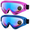 Picture of MAMBAOUT 2-Pack Snow Ski Goggles, Snowboard Goggles for Men, Women, Youth, Kids, Boys or Girls