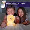 Picture of Lumipets Lion Night Light for Kids, Silicone Nursery Light for Baby Room and Toddler, Portable Night Light for Kids Room, Rechargeable Animal Lights for Girls and Boys, Kawaii Lamp