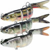 Picture of TRUSCEND Fishing Lures for Bass Trout Multi Jointed Swimbaits Slow Sinking Bionic Swimming Lures Bass Freshwater Saltwater Bass Lifelike Fishing Lures Kit