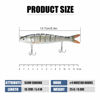 Picture of TRUSCEND Fishing Lures for Bass Trout Multi Jointed Swimbaits Slow Sinking Bionic Swimming Lures Bass Freshwater Saltwater Bass Lifelike Fishing Lures Kit