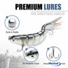 Picture of TRUSCEND Fishing Lures for Bass Trout Multi Jointed Swimbaits Slow Sinking Bionic Swimming Lures Bass Freshwater Saltwater Bass Lifelike Fishing Lures Kit