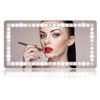 Picture of Car Sun Visor Vanity Mirror, 2 Pcs Rechargeable Makeup Mirrors with 3 Light Modes & 60 LEDs- Dimmable Clip-on Rear View Sun-Shading Cosmetic Mirror with Touch on Screen, Universal for Truck SUV(Grey)