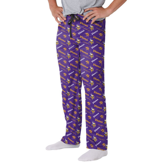 Picture of FOCO Minnesota Vikings NFL Mens Repeat Print Lounge Pants - L