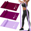 Picture of A AZURELIFE Resistance Bands,Professional Non-Latex Elastic Stretch Bands，Long Flat Exercise Bands for Physical Therapy, Yoga, Pilates, Rehab, at-Home or The Gym Workouts, Strength Training