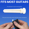 Picture of Crosby Slotted Pure Bone Bridge Pins for 6 & 12 String Acoustic Guitar