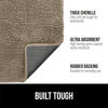 Picture of Gorilla Grip Ultra Absorbent Grippy Doormat for Muddy Dog Paws, 48x30 Machine Washable Soak Stopper Rugs Cleaner Floors, Bed Mat for Dirty Dogs, Indoor Entrance Door Rug Pet Bed Mats Beige