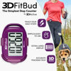 Picture of 3DFitBud Simple Step Counter Walking 3D Pedometer with Clip and Lanyard, A420S (Plum)