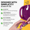 Picture of 3DFitBud Simple Step Counter Walking 3D Pedometer with Clip and Lanyard, A420S (Plum)