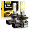 Picture of AUXITO 9145 LED Fog Light Bulbs Yellow, 6000LM 3000K Amber Fog Lights, H10/9045/9140 Halogen Replacement for DRL or Fog Lamps, Canbus Ready, Non-polarity, Pack of 2