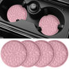 Picture of ME.FAN Car Cup Coaster [4 Pack] Silicone Car Coasters/Cup Mats - 2.75In Universal Non-Slip Recessed Car Interior Accessories - Car Cup Holder Insert Coasters Dusty Rose