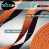 Picture of TECEUM 1 Inch Webbing - Orange - 10 Yards - 1” Webbing for Climbing Outdoors Indoors Crafting DIY nw
