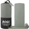 Picture of BOGI Microfiber Travel Sports Towel-Quick Dry Towel, Soft Lightweight Microfiber Camping Towel Absorbent Compact Travel Towel for Camping Gym Beach Bath Yoga Swimming Backpacking (M:40''x20''-Grey)