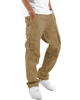 Picture of LYRXXX Men's Casual Cargo Pants Hiking Pants Workout Joggers Sweatpants for Men,DarkKhaki,S