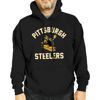 Picture of Team Fan Apparel NFL Adult Unisex Retro Gameday Ultra Soft Fleece Hooded Sweatshirt, Officially Licensed Football Hoodie (Pittsburgh Steelers - Black, Adult XX-Large)