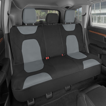 Picture of Motor Trend AquaShield Waterproof Gray Padded Neoprene Rear Bench Seat Cover for Cars, Ideal Back Seat Protector for Kids & Dogs, Interior Cover for Auto Truck Van SUV