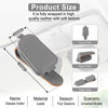 Picture of SINGARO Sunglasses Holder for Car, Leather Magnetic Buckle Sun Visor Sunglass Clip, Ticket Card Storage Glasses Clip, Car Interior Accessories for Men and Women（Gray）